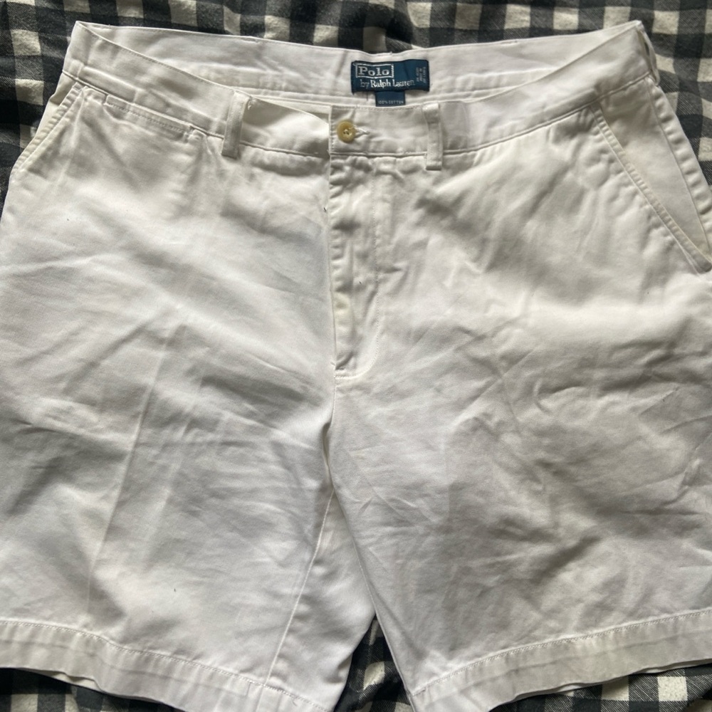 Vintage 2000s Polo by Ralph Lauren White Men's Shorts